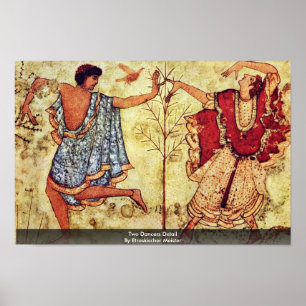 Poster Deux Danseurs Détail Par Etruskischer Meister