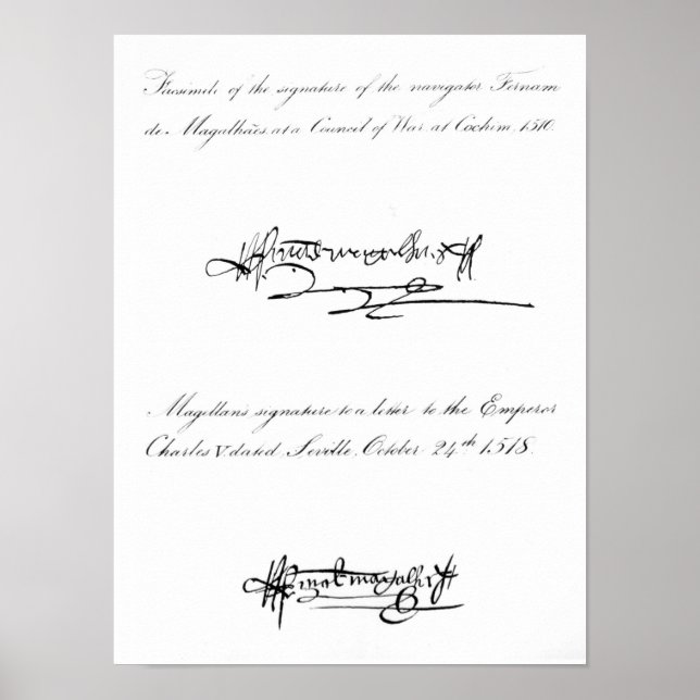 Poster Deux exemples de signature (Devant)