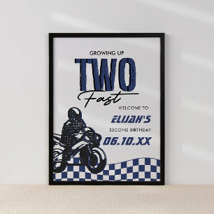 Poster Deux Fast Boys 2nd Dirt Bike Anniversaire