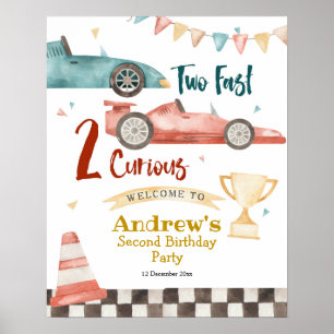 Poster Deux Fast Two Curious Racing Anniversaire Invitati