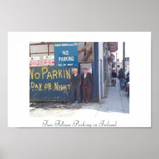 Poster Deux Fellows Stationnement en Irlande