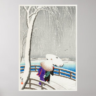 Poster Deux femmes sur le pont Yanagi par Ohara Koson (19