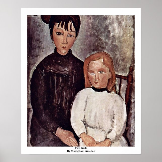 Poster Deux Filles De Modigliani Amedeo (Devant)