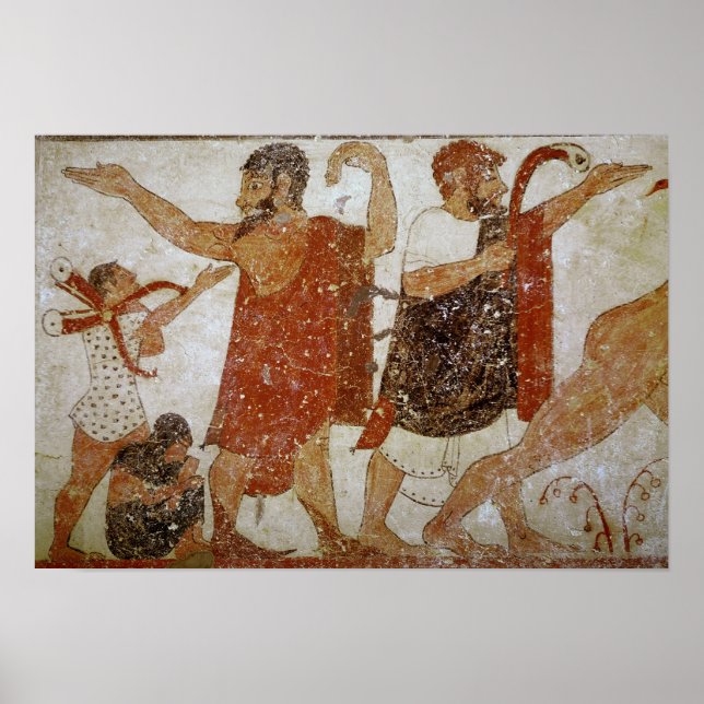 Poster Deux hommes, de la Tombe de l'Augursx (Devant)