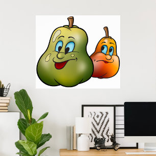Poster Deux jolies poires