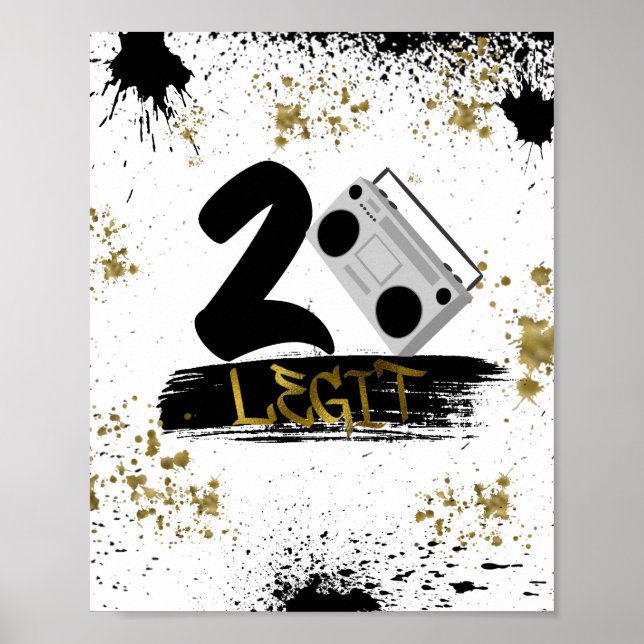 Poster Deux Legs pour quitter l'anniversaire (Devant)