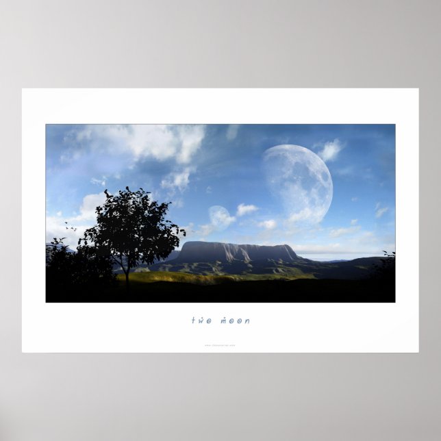 Poster deux lunes (Devant)