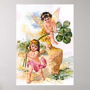Poster Deux papillons de charme