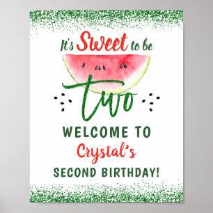Poster Deux Parties scintillant sucrées Watermelon Deuxiè
