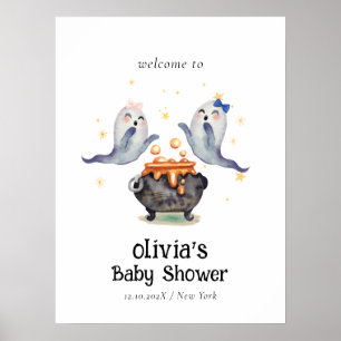 Poster Deux petites fantômes jumelles Bienvenue à la baby