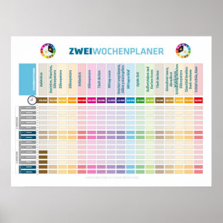 Poster Deux planificateurs hebdomadaires pour enfants en 