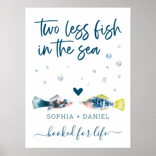 Poster Deux poissons de moins dans le mariage de la mer 2