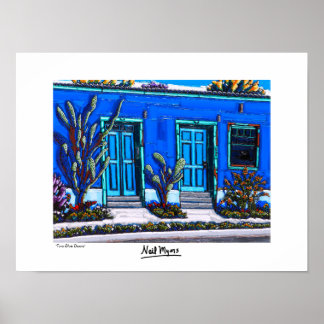 Poster "Deux portes bleues"