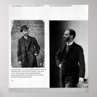 Deux portraits de George Eastman 1884 et 1890