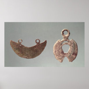 Poster Deux rasoirs, du cimetière Hallstatt