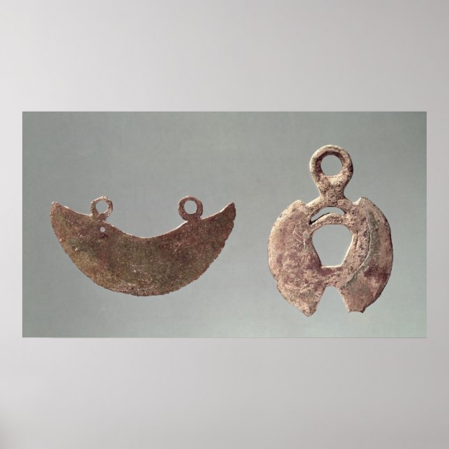 Poster Deux rasoirs, du cimetière Hallstatt (Devant)