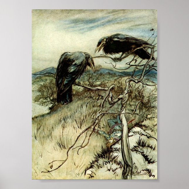 Poster Deux ravens (Devant)