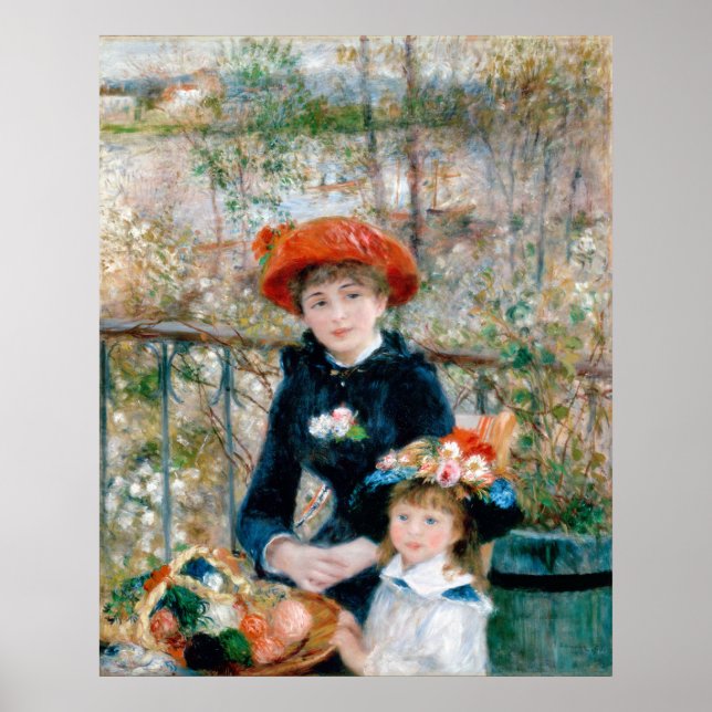 Poster Deux Soeurs - Renoir Impressionniste (Devant)