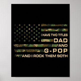 Poster Deux Titres Papa Et G-Pop Fête Des Pères Grand-Pèr