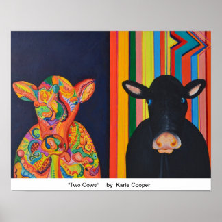 Poster Deux vaches