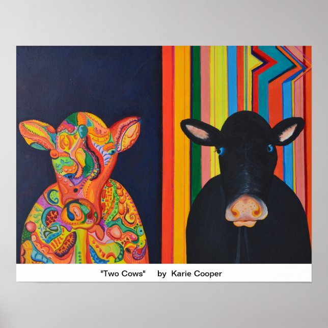 Poster Deux vaches (Devant)