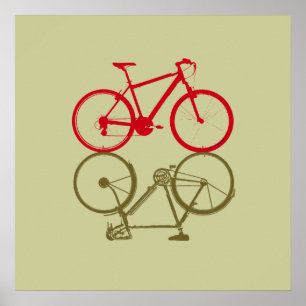 Poster deux vélos simples