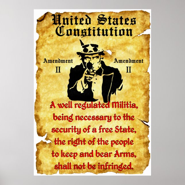 Poster Deuxième amendement (Devant)