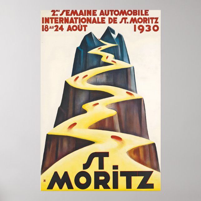 Poster Deuxième Exposition Internationale de l'Automobile (Devant)