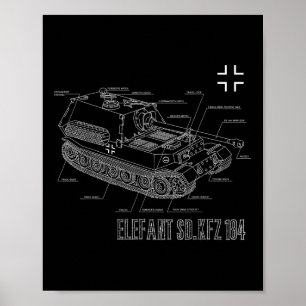 Poster Deuxième Guerre mondiale Allemand Anti-Tank Destro