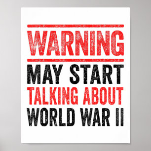 Poster Deuxième Guerre Mondiale Rétro Chemise 2ème guerre
