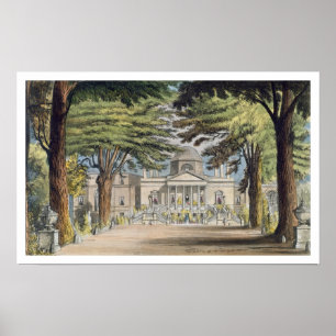Poster Devant principal de Chiswick House, de R. Ackerma