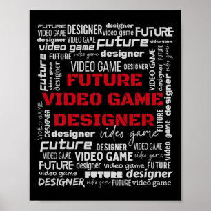 Poster Développeur de jeu vidéo Futur concepteur de jeu v
