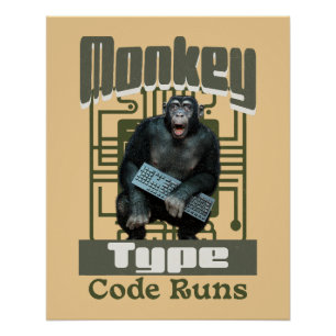 Poster Développeur Full-Stack de type singe, code s'exécu