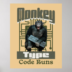 Poster Développeur Full-Stack de type singe, code s'exécu