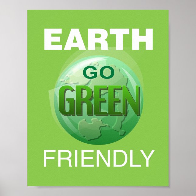 Poster Devenez écolo Soyez Convivial Pour La Terre (Devant)