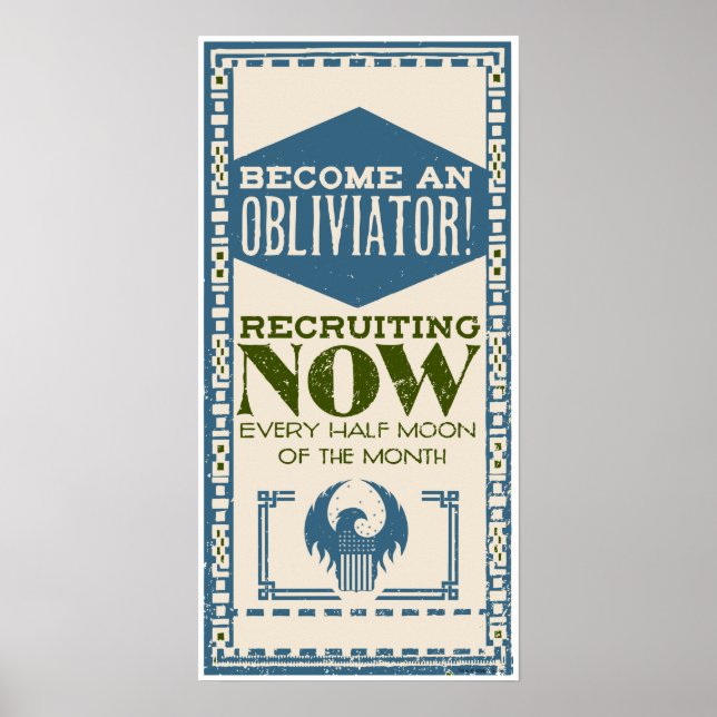 Poster Devenez Obliviator (Devant)