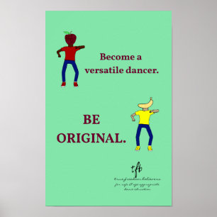 Poster Devenez une danseuse polyvalente Vert clair de mer