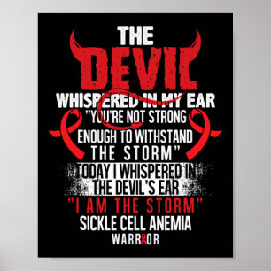 Poster Devil2- Anémie de la faucille Soutien de sensibili
