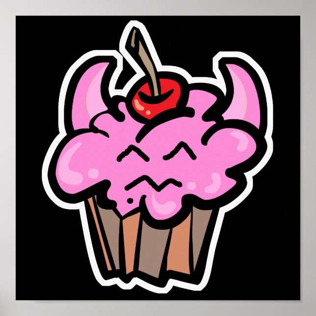 Poster Devil Food Cupcake (Devant)