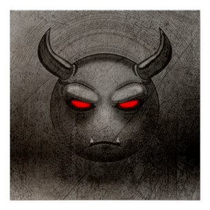 Poster Devilmoji Vintage