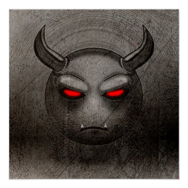 Poster Devilmoji Vintage (Devant)