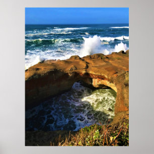 Poster Devil's Punchbowl, Newport, Oregon