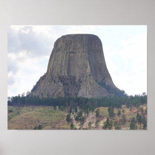 Poster Devil's Tower, Devil's Tower National Monument, WY