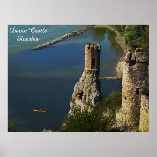 Poster Devin Castle Slovakia Travel Maiden Tower Photo
