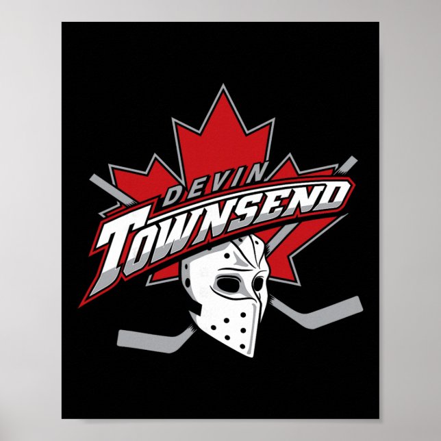 Poster Devin Townsend - hockey'  (Devant)