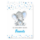 Devinez combien d'arachides Baby shower éléphant b