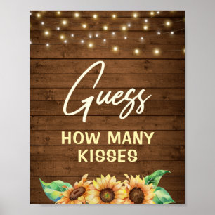 Poster Devinez Combien d'Arachides de Baisers de Bonbons