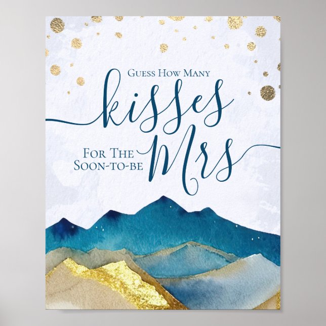 Poster Devinez combien de baisers pour bientôt M. Mme Bri (Devant)