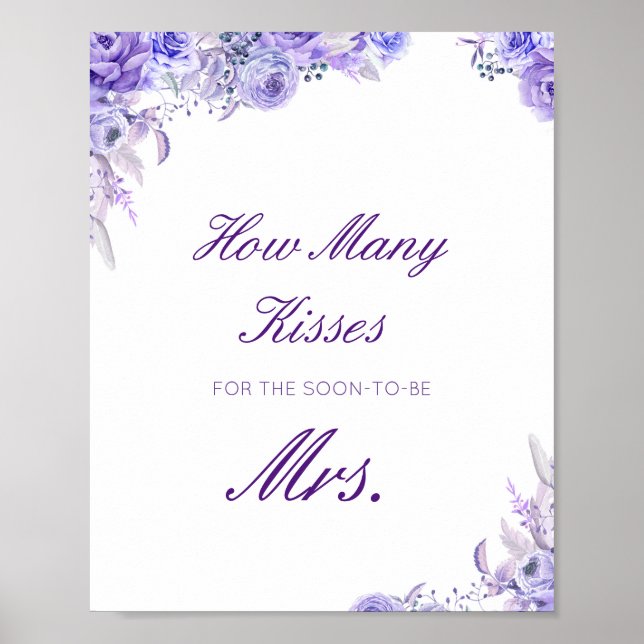 Poster Devinez combien de baisers pour le panneau de Mme  (Devant)