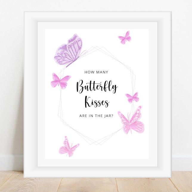 Poster Devinez combien de bisous de papillon (Créateur téléchargé)